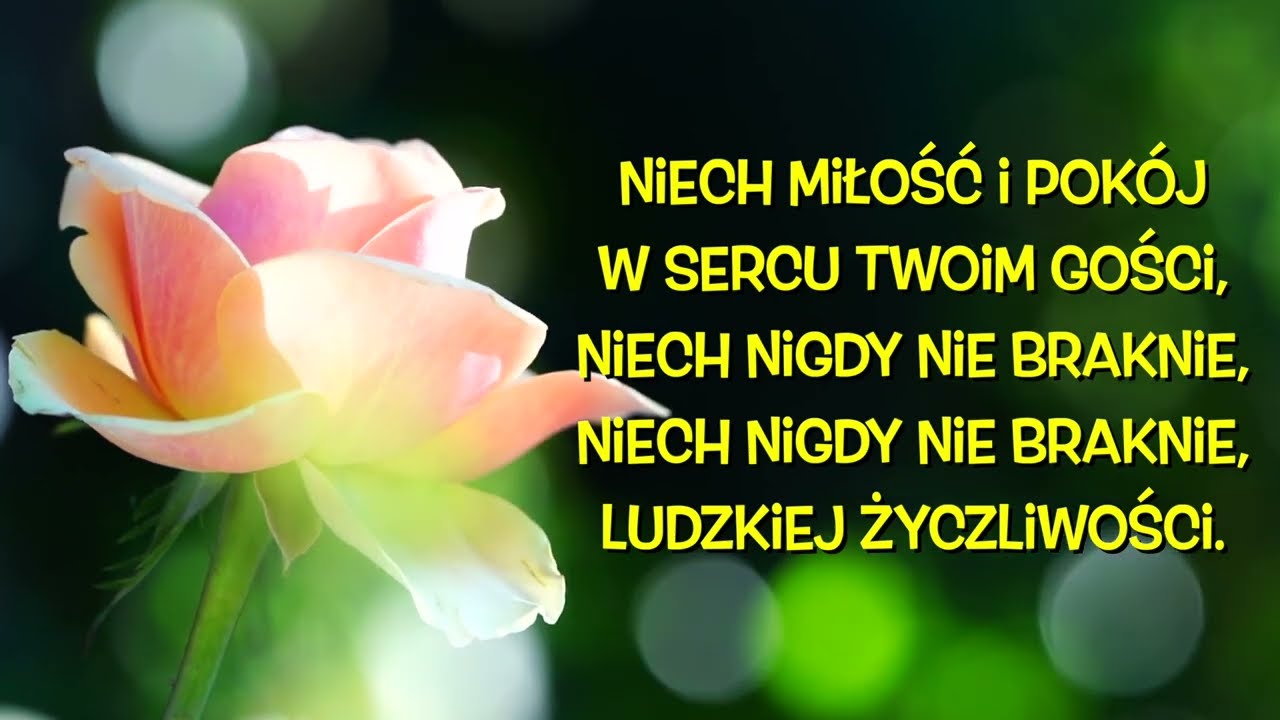 I zdrowia i szczęścia i błogosławieństwa tekst który inspiruje